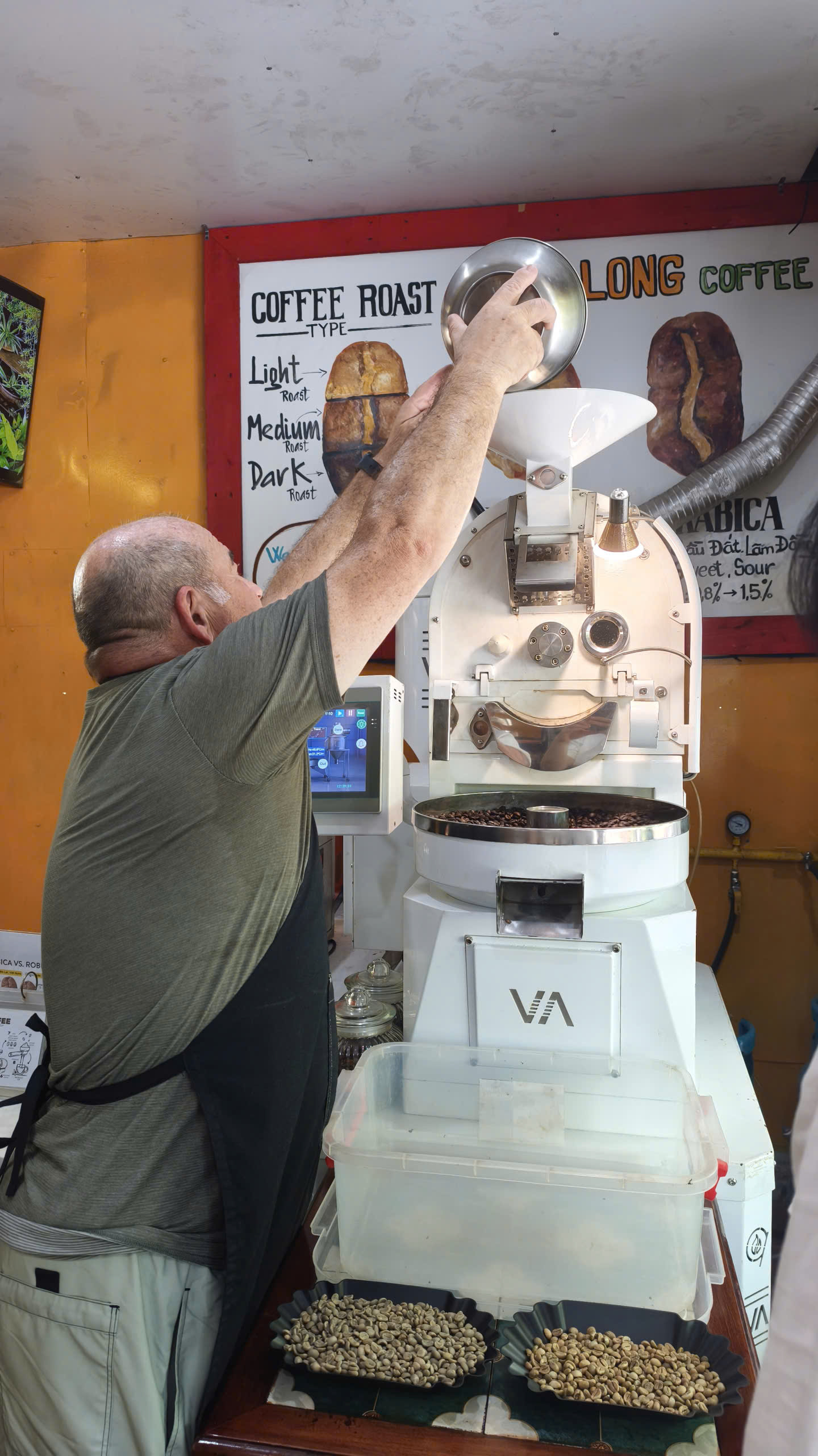 coffee roasting experience in Hoi An