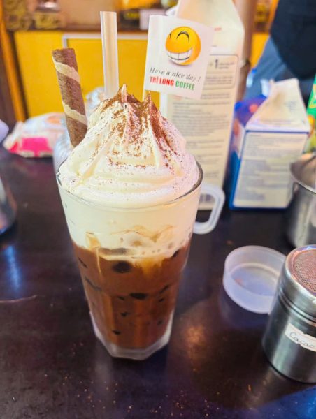 Vietnamese salt coffee with creamy salted foam