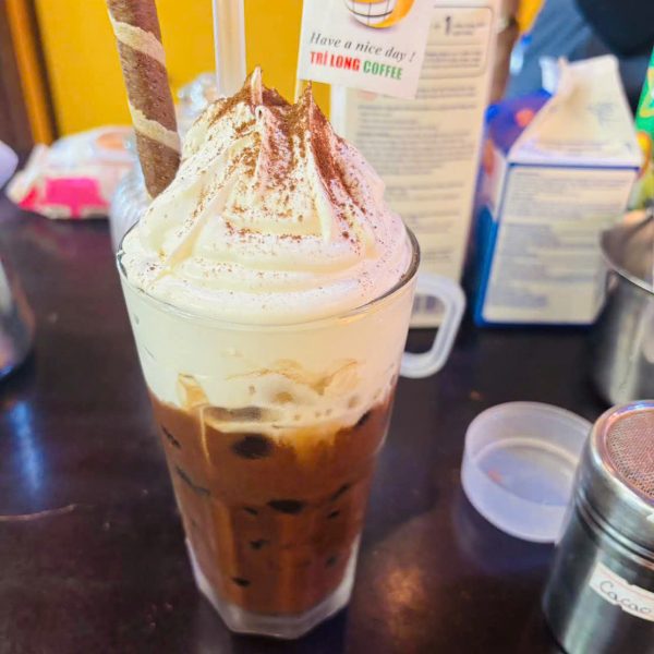 Vietnamese salt coffee with creamy salted foam