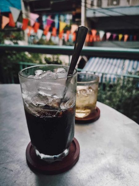 Vietnamese iced coffee with condensed milk