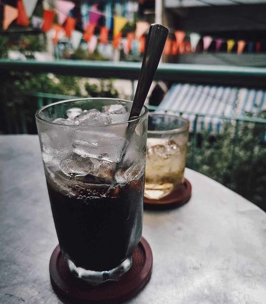 Vietnamese iced coffee with condensed milk