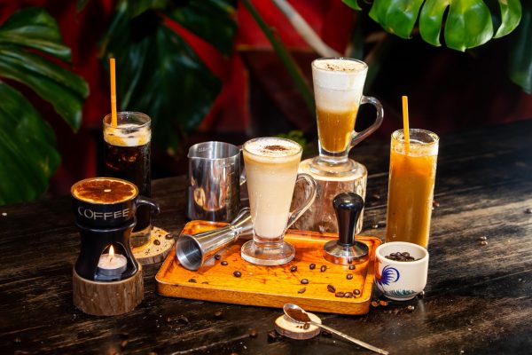 Vietnamese coffee varieties including egg coconut and salt coffee