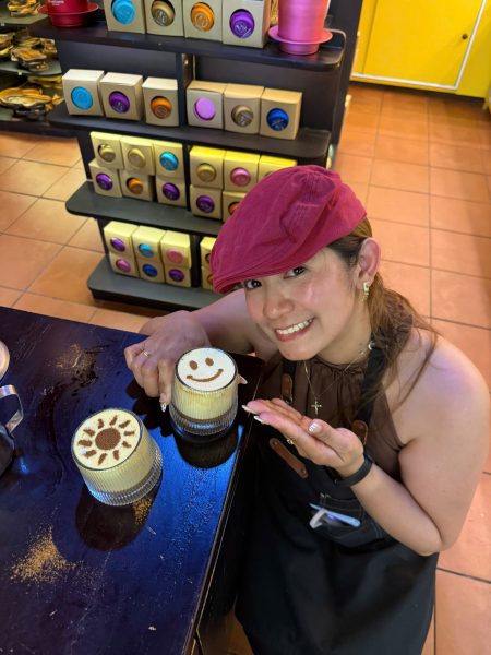 Guest enjoying Vietnamese Egg Coffee in Hoi An