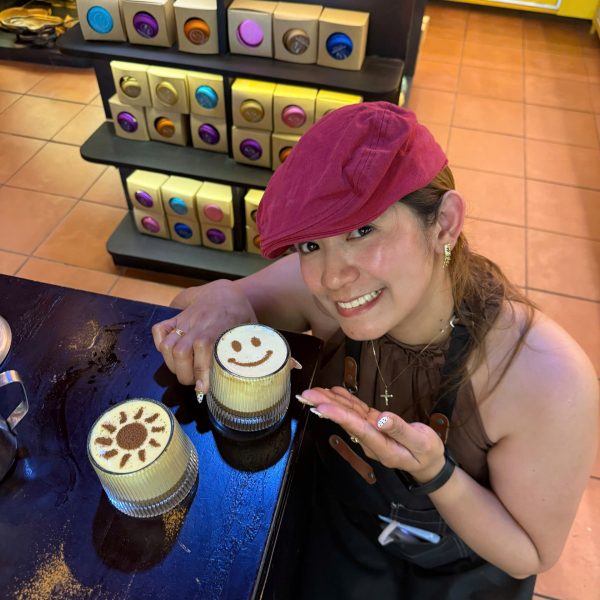 Guest enjoying Vietnamese Egg Coffee in Hoi An
