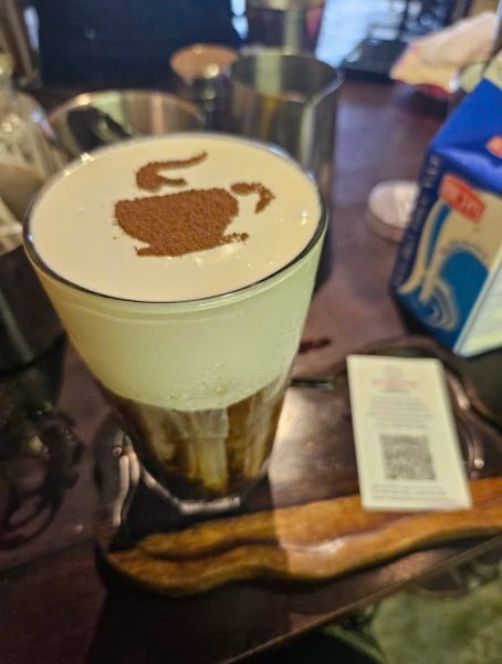 Vietnamese Salt Coffee in a modern Vietnamese café